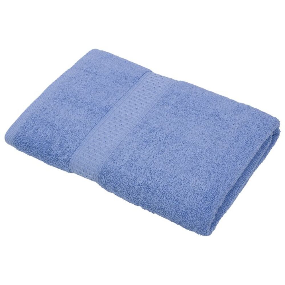 Plain Soft Absorbent Cotton Bath Towel Purple 27.56"x55.12"
